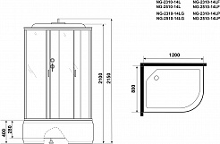 Niagara Душевая кабина Classic NG-2510-14LG – фотография-15